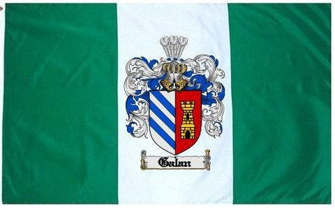 Galan family crest coat of arms flag