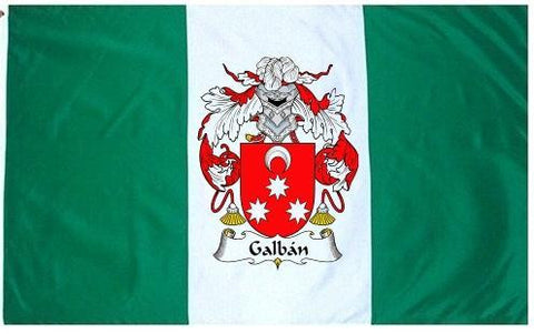 Galban family crest coat of arms flag
