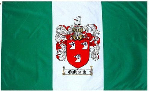 Galbraith family crest coat of arms flag