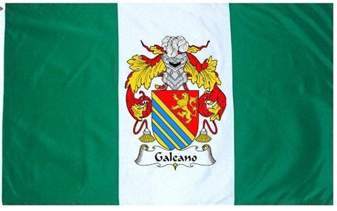 Galeano family crest coat of arms flag