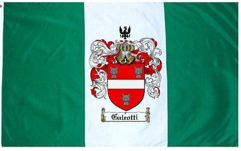 Galeotti family crest coat of arms flag