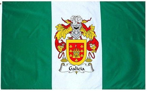 Galicia family crest coat of arms flag