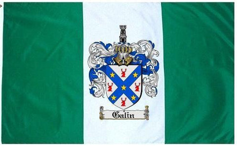 Galin family crest coat of arms flag