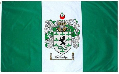 Gallacher family crest coat of arms flag
