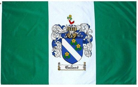 Gallard family crest coat of arms flag