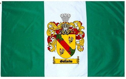 Gallardo family crest coat of arms flag