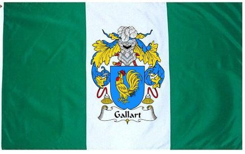 Gallart family crest coat of arms flag
