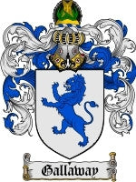 Gallaway coat of arms family crest download