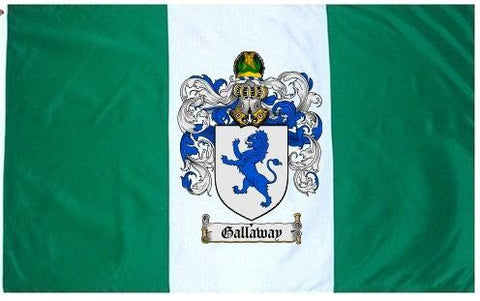 Gallaway family crest coat of arms flag
