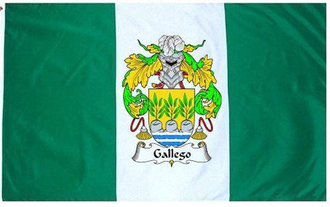 Gallego family crest coat of arms flag
