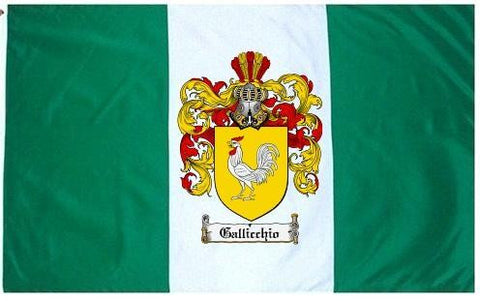 Gallicchio family crest coat of arms flag