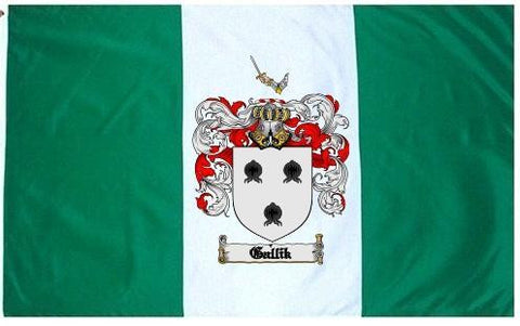 Gallik family crest coat of arms flag
