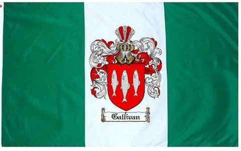 Gallivan family crest coat of arms flag