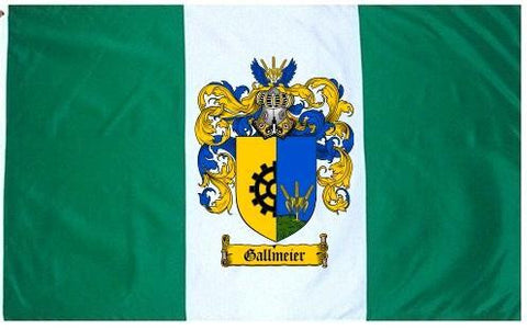 Gallmeier family crest coat of arms flag