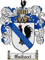 Gallucci coat of arms family crest download