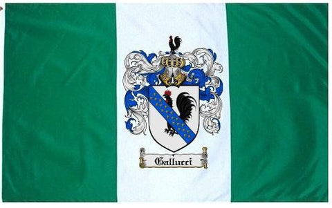 Gallucci family crest coat of arms flag