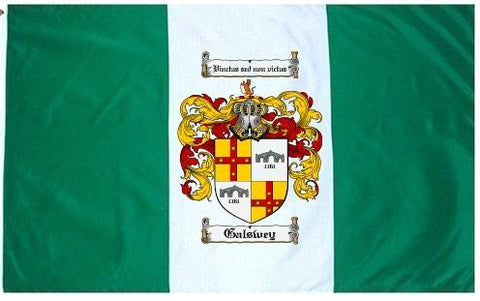 Galswey family crest coat of arms flag