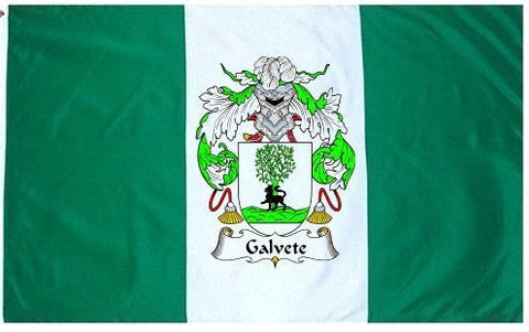 Galvete family crest coat of arms flag