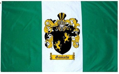 Gamache family crest coat of arms flag