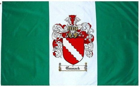 Gamack family crest coat of arms flag