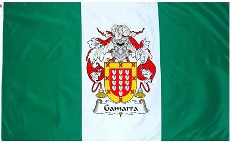 Gamarra family crest coat of arms flag