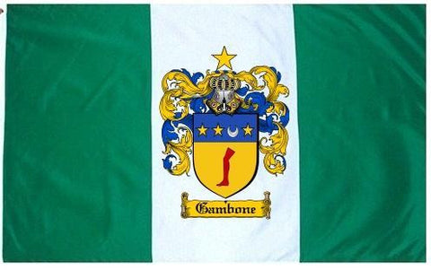 Gambone family crest coat of arms flag