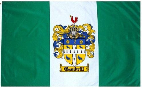 Gambrill family crest coat of arms flag
