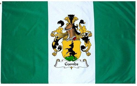 Gambs family crest coat of arms flag
