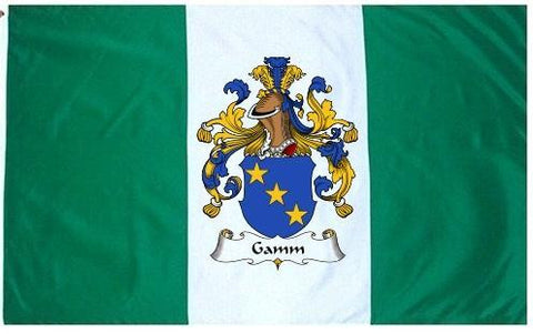Gamm family crest coat of arms flag