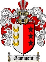 Gammont coat of arms family crest download