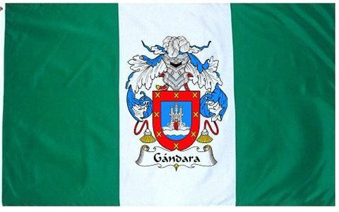Gandara family crest coat of arms flag