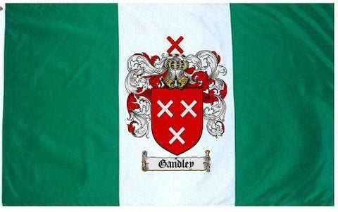 Gandley family crest coat of arms flag