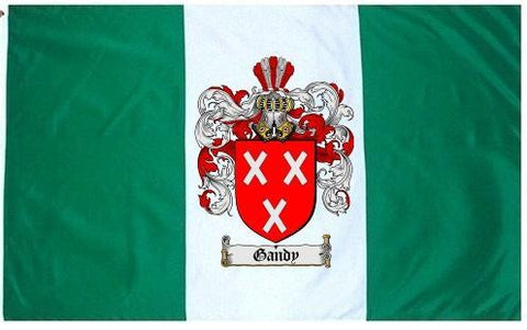 Gandy family crest coat of arms flag