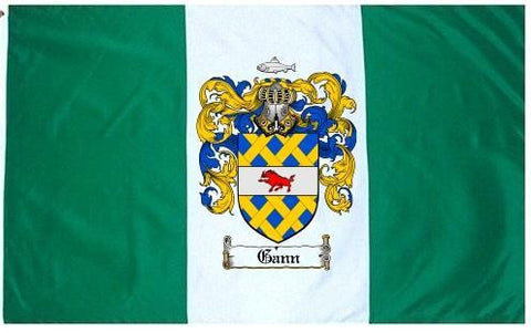 Gann family crest coat of arms flag