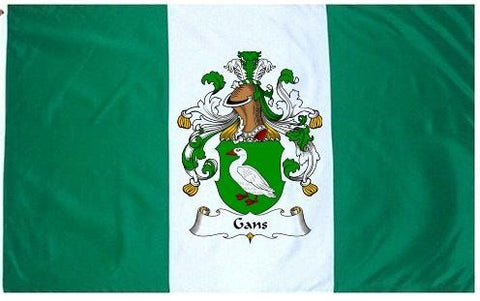 Gans family crest coat of arms flag