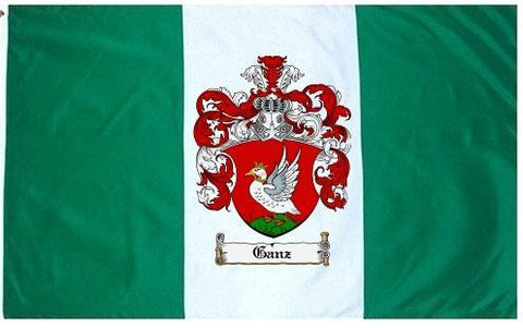 Ganz family crest coat of arms flag