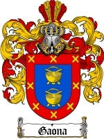 Gaona coat of arms family crest download