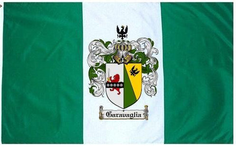 Garavaglia family crest coat of arms flag