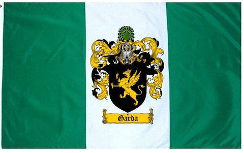 Garda family crest coat of arms flag