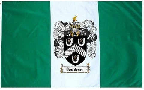 Gardener family crest coat of arms flag