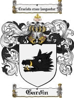 Gardin coat of arms family crest download