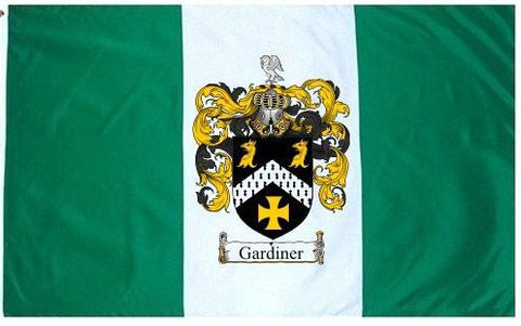 Gardiner family crest coat of arms flag