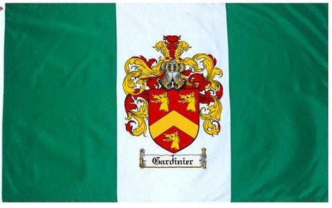 Gardinier family crest coat of arms flag