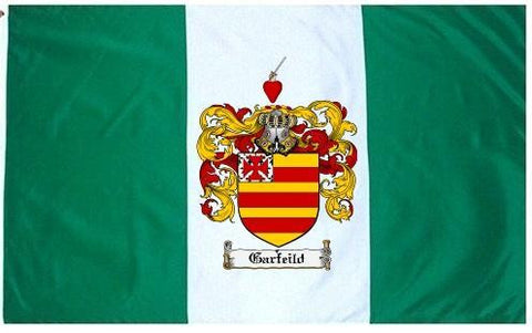 Garfeild family crest coat of arms flag