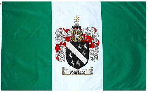 Garfoot family crest coat of arms flag