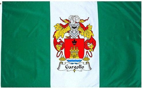 Gargollo family crest coat of arms flag
