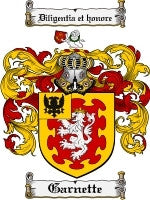 Garnette coat of arms family crest download