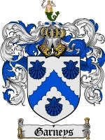 Garneys coat of arms family crest download