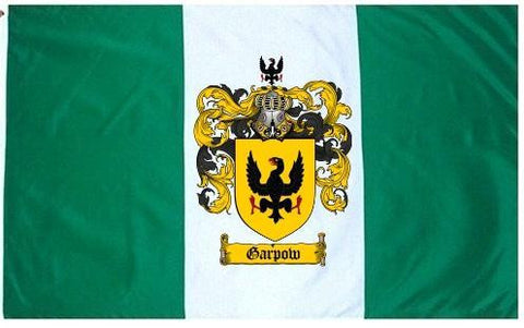 Garpow family crest coat of arms flag