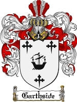 Garthside coat of arms family crest download